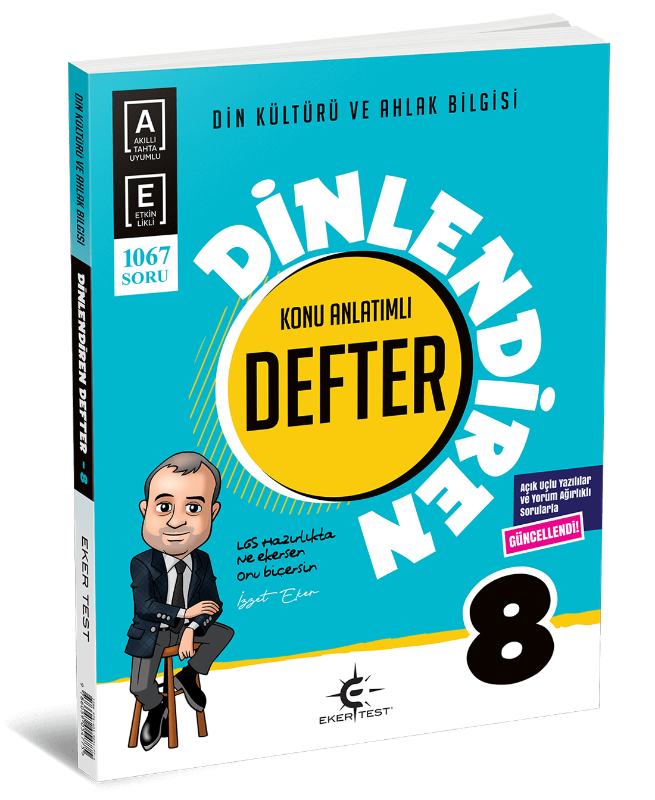 Resim 8. Sınıf Eker Test Dinlendiren Defter